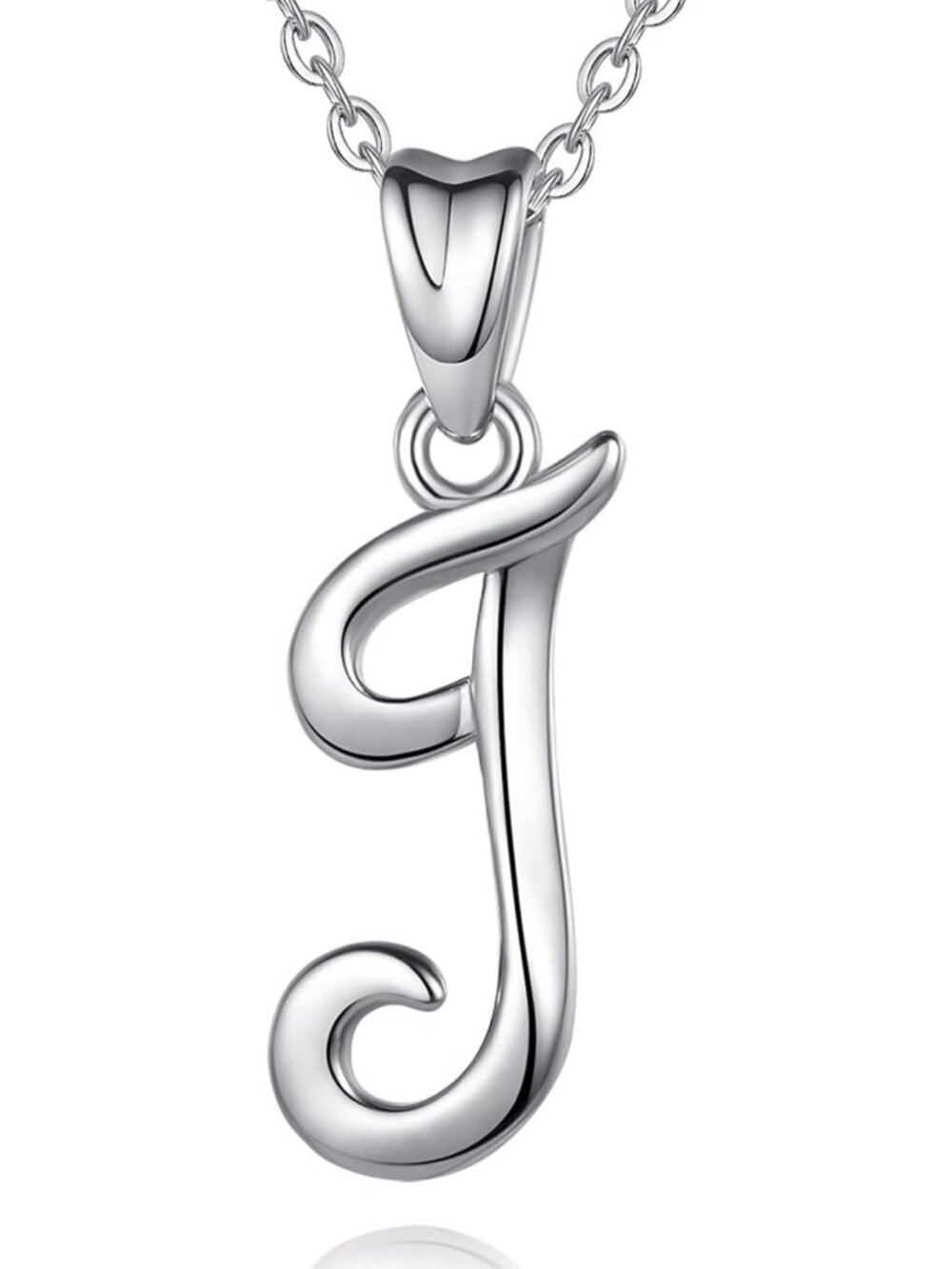 Sterling Silver Initial Necklace for Women - 26 Letters, Perfect Gift for Girls